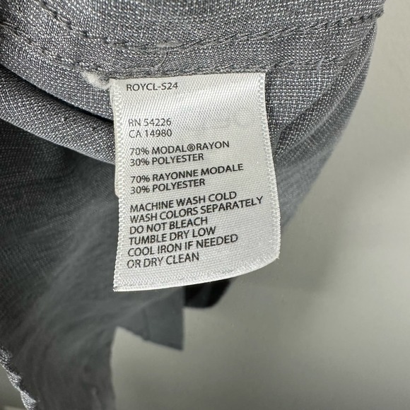 Royal Robbins Large Gray Short Sleeve Snap Button Up Shirt - Picture 4 of 5